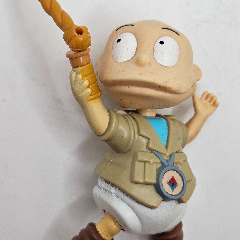 Vintage 1998 Rugrats Tommy Pickles Safari Burger King Kids Club Pull Toy - Picture 3 of 9